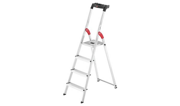 Hailo L60 4 Tread Aluminium Safety Step Ladder