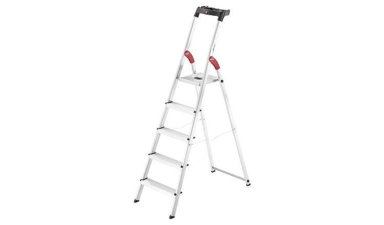 Hailo L60 5 Tread Aluminium Safety Step Ladder