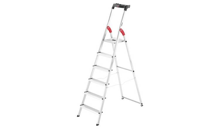 Hailo L60 6 Tread Aluminium Safety Step Ladder