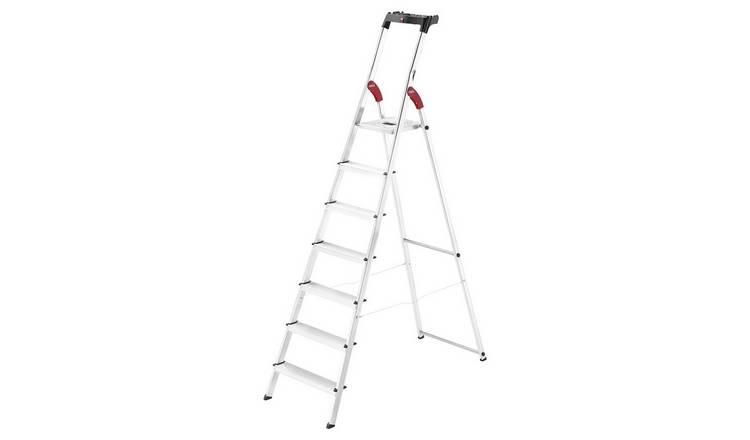Hailo L60 7 Tread Aluminium Safety Step Ladder