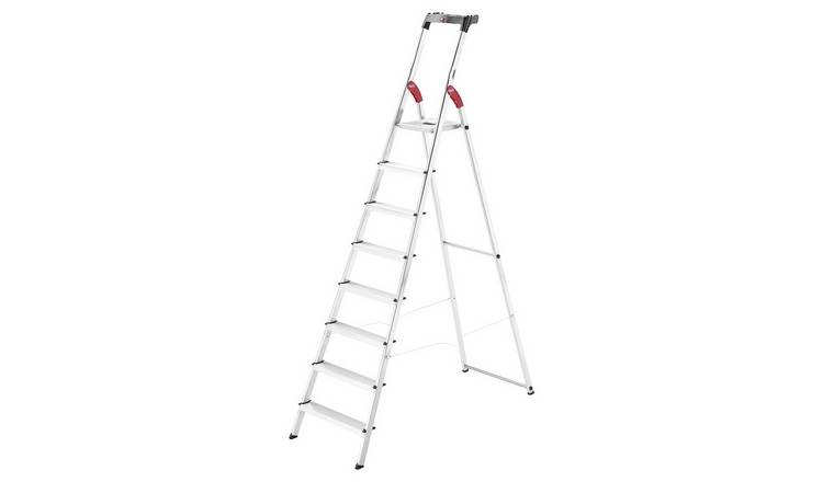 Hailo L60 8 Tread Aluminium Safety Step Ladder