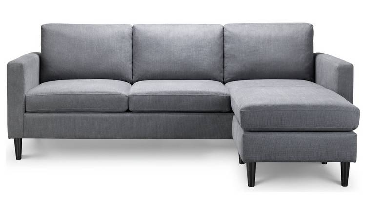 Julian Bowen Marant Fabric Reversible Corner Sofa - Grey