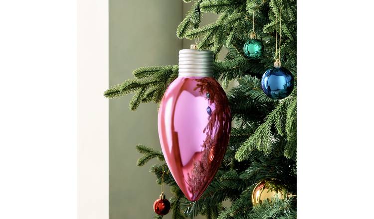Habitat Single Oversized Pink Christmas Hanging Ornament