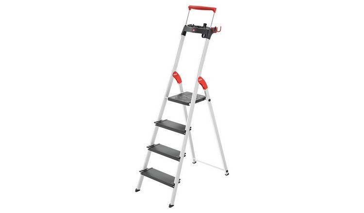 Hailo 4 Tread Aluminium  Safety Step Ladder