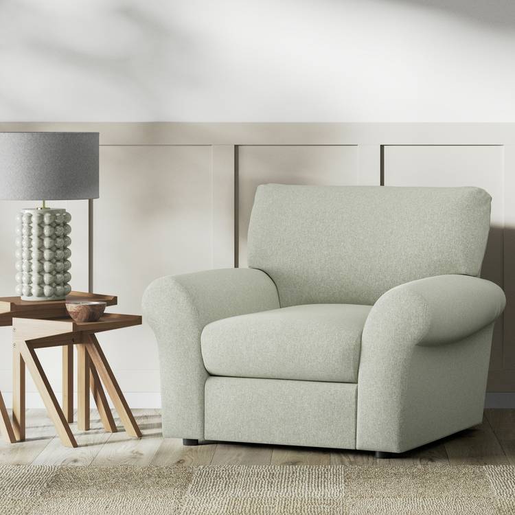 Habitat Molton Fabric Armchair - Sage Green 0