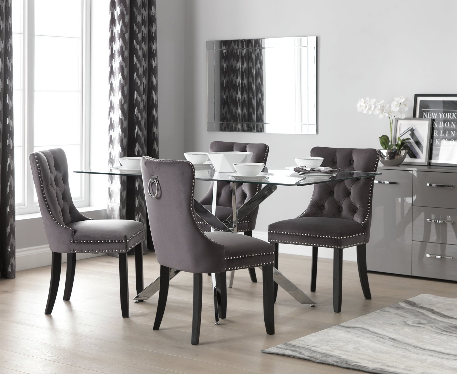 Argos Home Blake Glass 6 Seater Dining Table Reviews Updated July 2024