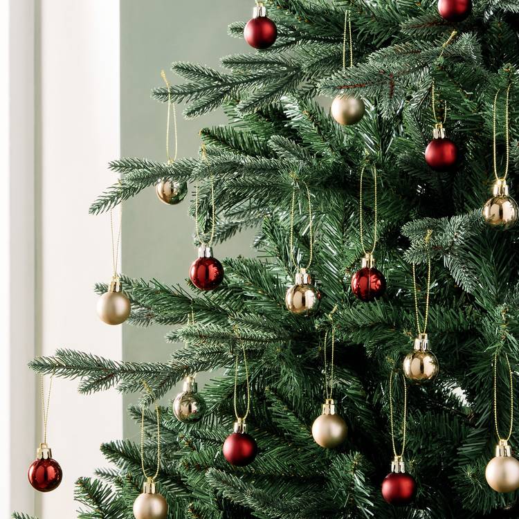 Habitat Pack of 49 Shatterproof Classic Christmas Bauble 0