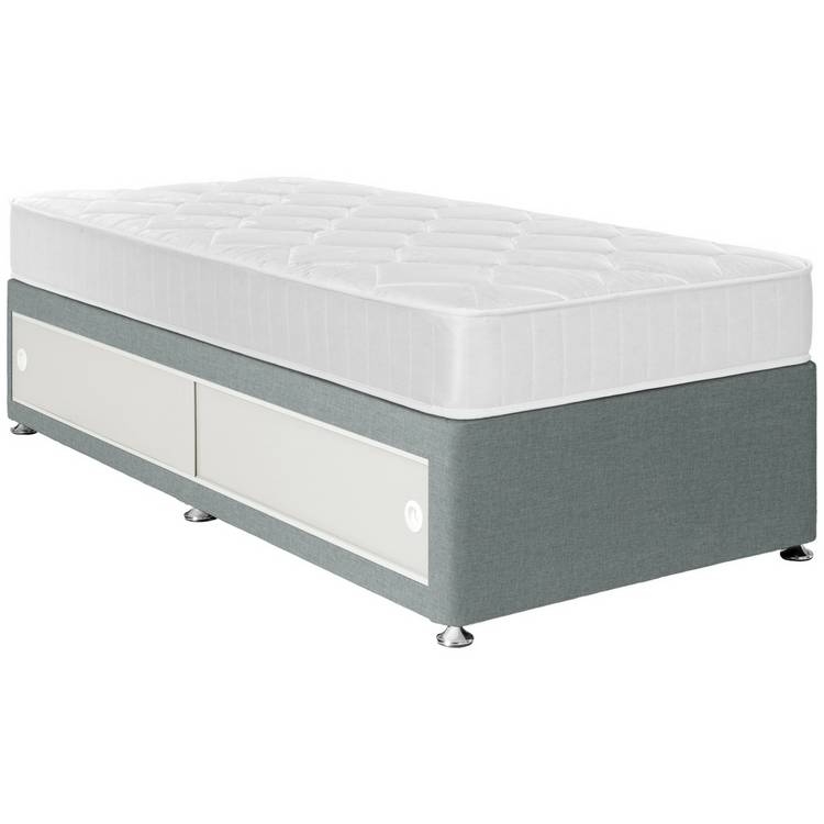 Argos Home Elmdon Single Side Slide Divan Bed - Grey 0