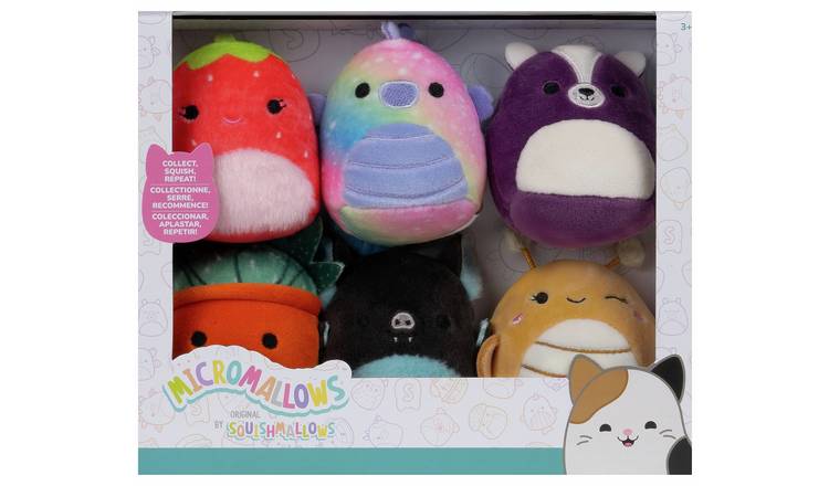 Micromallows Squishmallows Micro Plush-Pack of 6