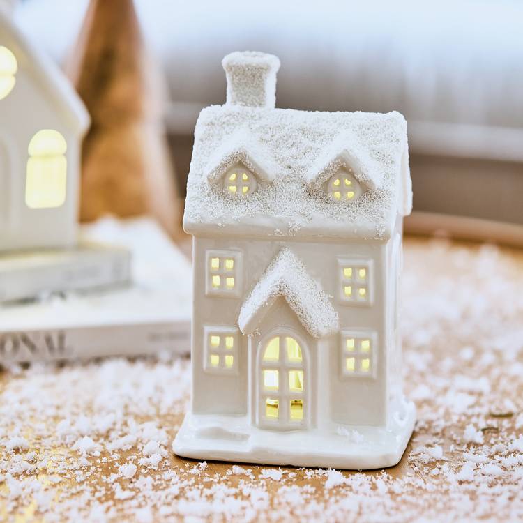 Habitat Light Up Winter Cottage Christmas Table Decoration 0