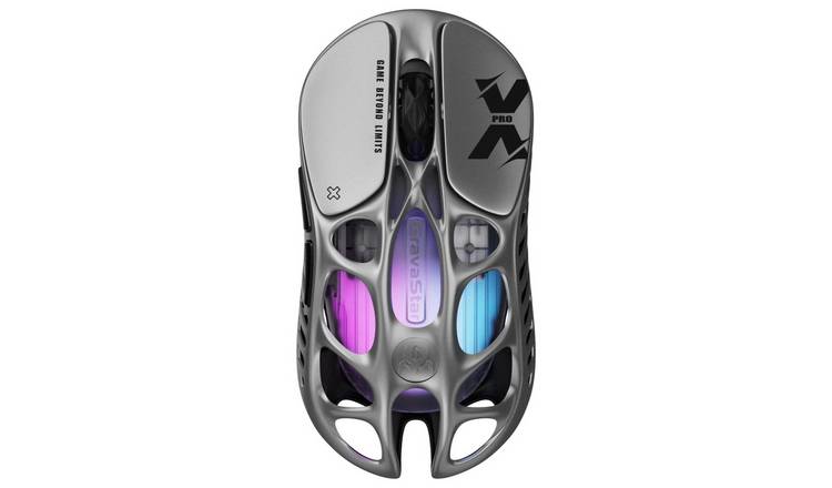 GravaStar Mercury X Pro Wireless Gaming Mouse - Silver