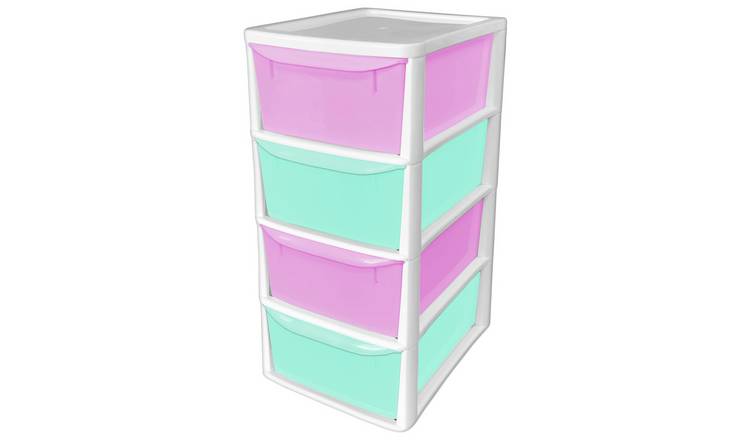 Buy Argos Home Pink 4 Drawer Storage Tower Storage Units And