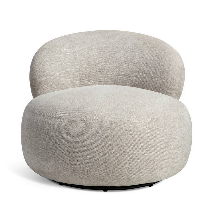 Habitat Kori Fabric Swivel Chair - Grey 0