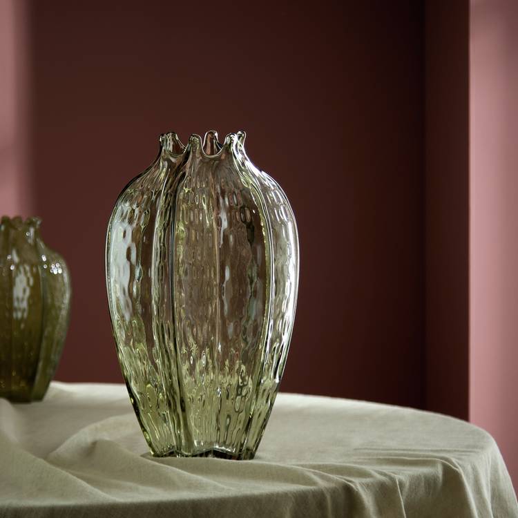 Habitat Seed Pod Glass Vase - Green 0