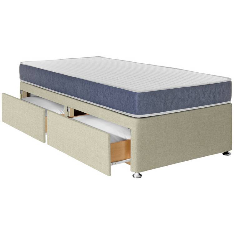 Argos Home Devon Single 2 Drawer Divan Bed - Natural 0