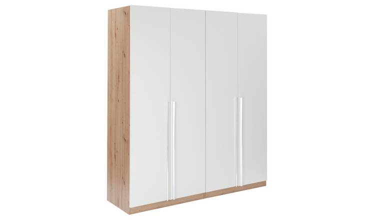 4 door store oak wardrobe