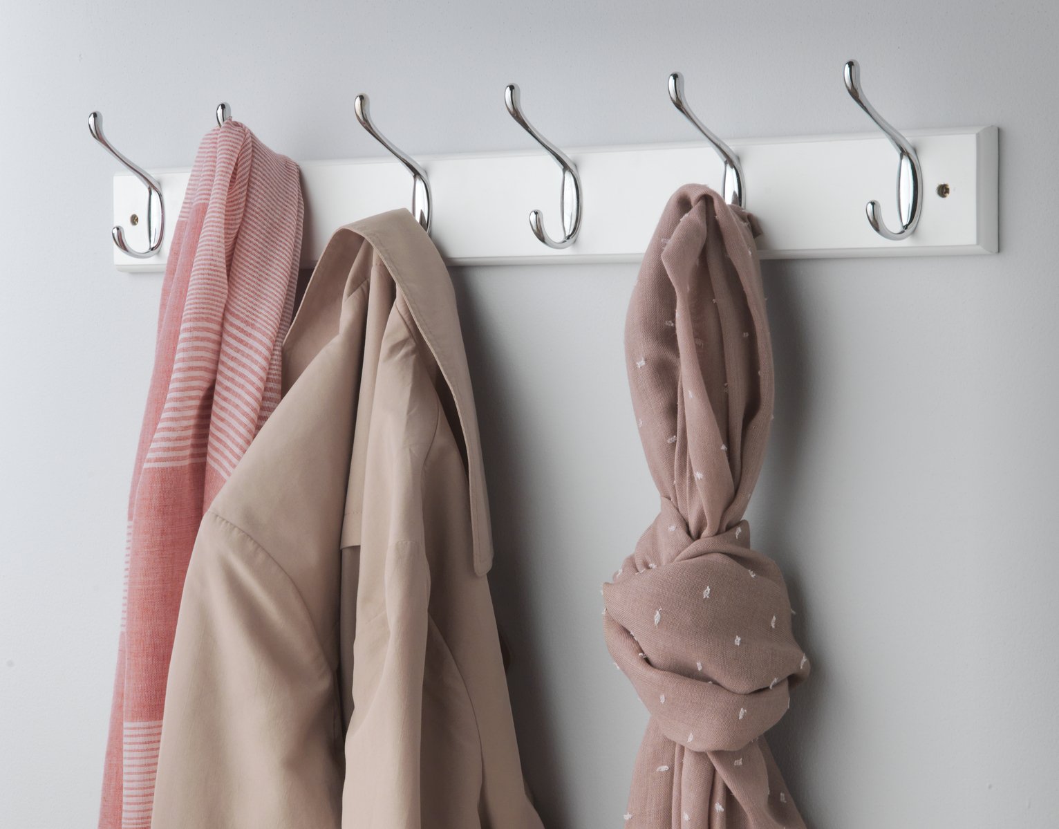 Argos Home 6 Double Chrome Coat Hooks Reviews Updated April 2023