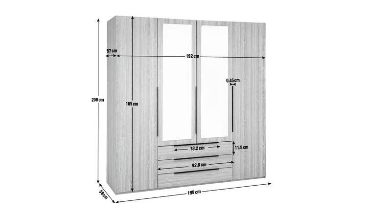 Hallingford wardrobe outlet set