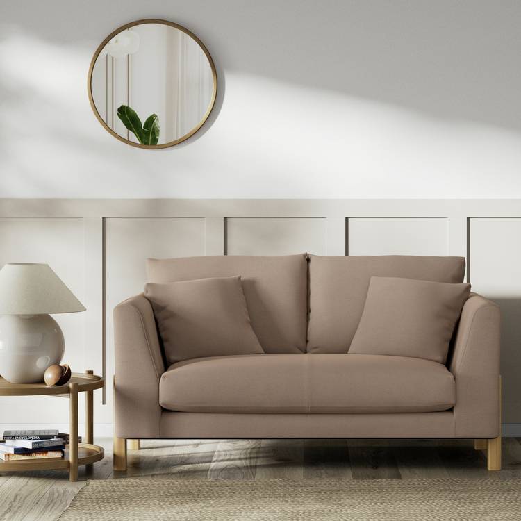 Habitat Aston Fabric 2 Seater Sofa - Biscuit - Ash Leg 0