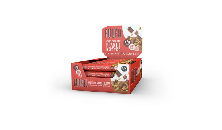 FULFIL Chocolate Peanut Butter Vitamin & Protein Bars 15x55g