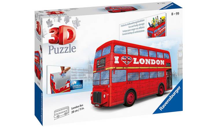 Ravensburger Red London Bus 216 Pieces 3D Puzzle