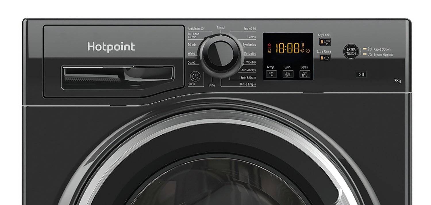 Hotpoint NSWM743UBS 7KG 1400 Spin Washing Machine Review