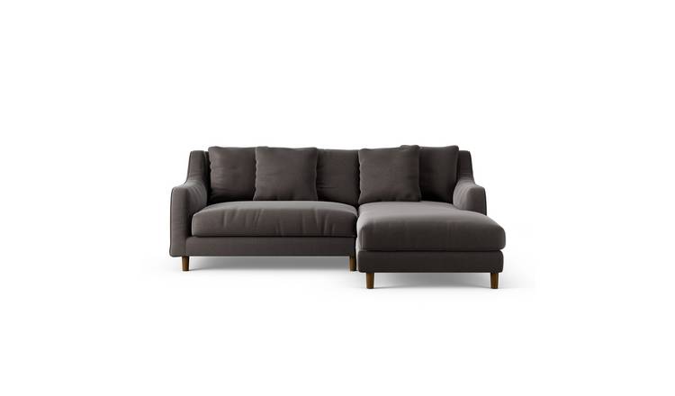 Habitat Swift Right Hand Corner Sofa - Grey - Dark Leg