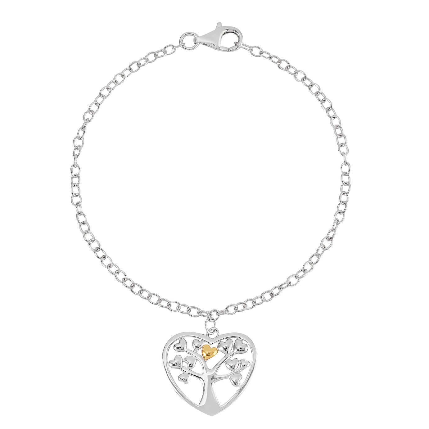 Moon & Back Sterling Silver & 9ct Gold Family Tree Bracelet Review