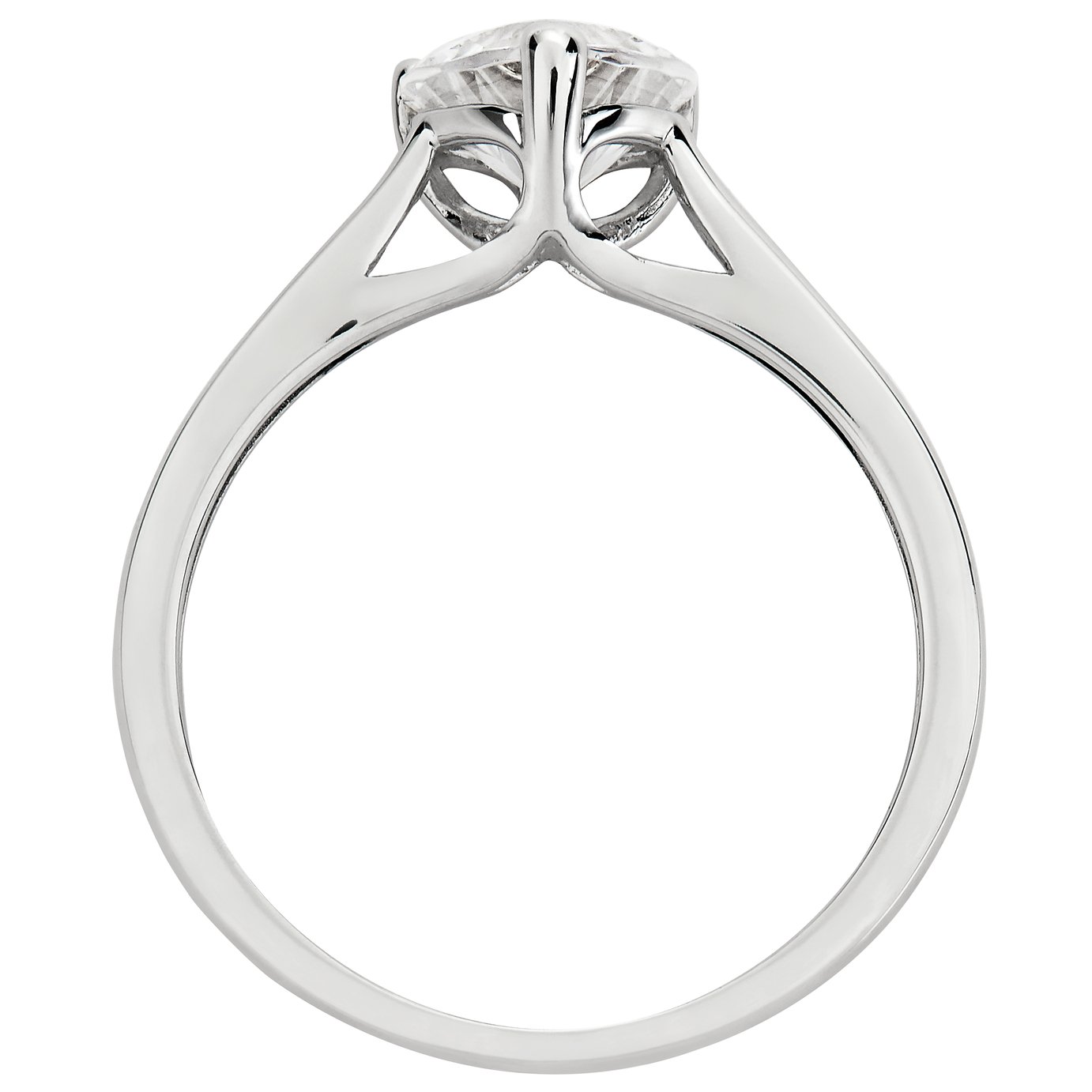 Revere Sterling Silver Heart Cut Cubic Zirconia Ring Review