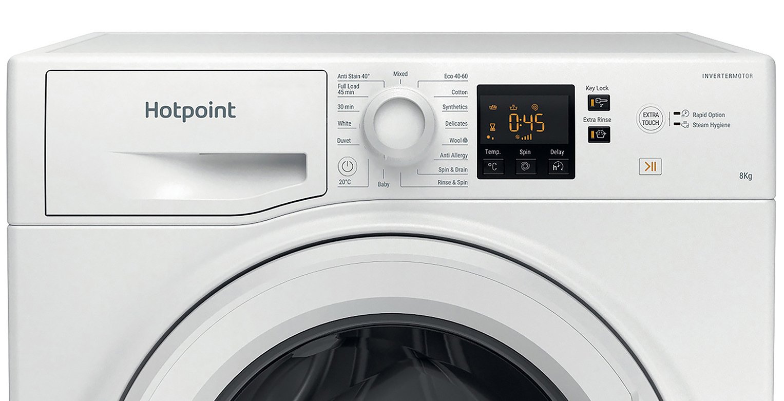 Hotpoint NSWM843CW 8KG 1400 Spin Washing Machine Review