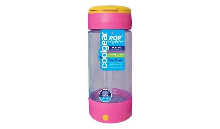 Cool Gear Pink Light Up Bottle With Pull Up Sipper - 450ml