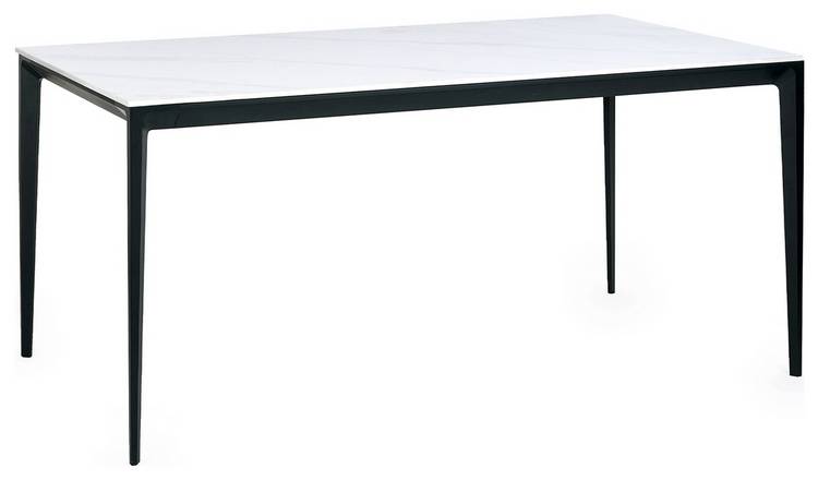 Julian Bowen Dexter 6 Seater Dining Table - White