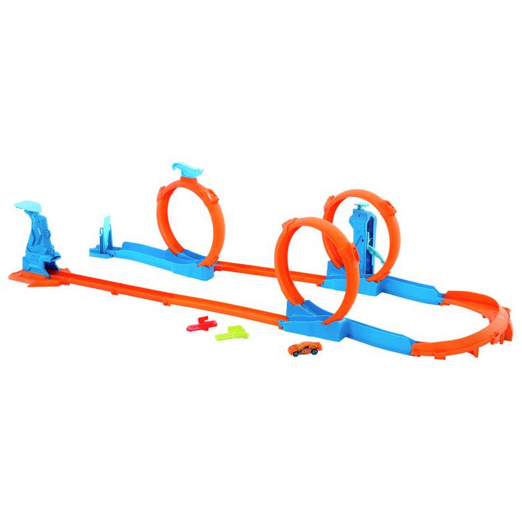Hot Wheels Track Creator Triple Loop Speed Kit 0