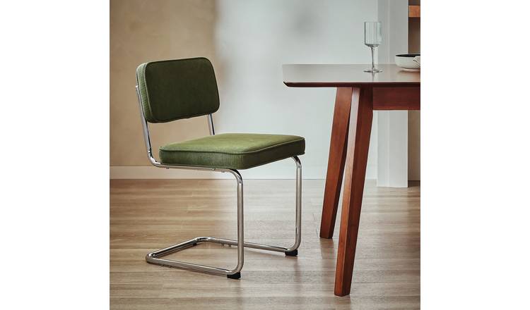 Habitat Enzu Metal Dining Chair - Green