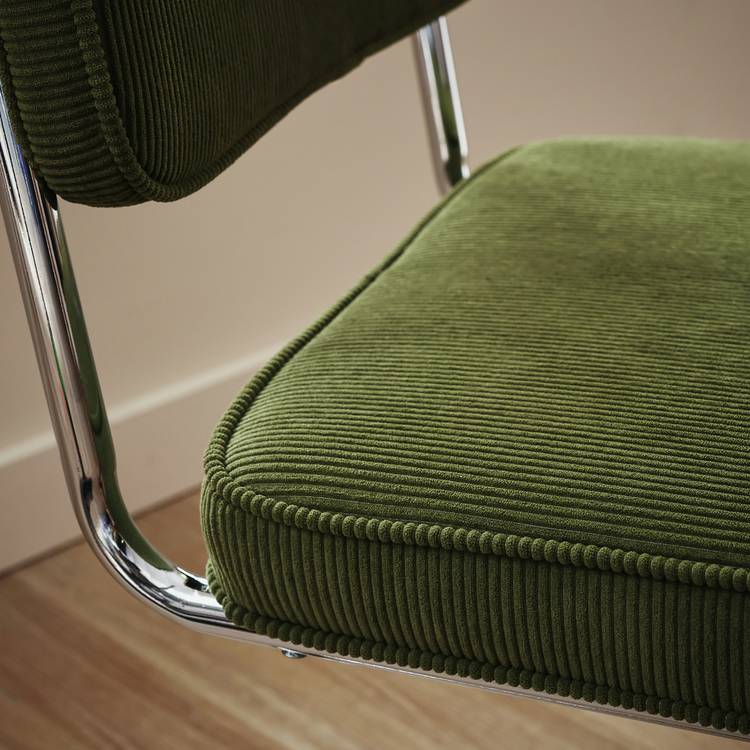 Habitat Enzu Metal Dining Chair - Green 0