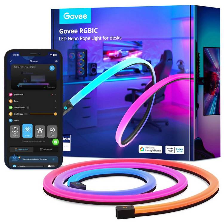 Govee RGBIC Neon Gaming Table Light - 3m 0