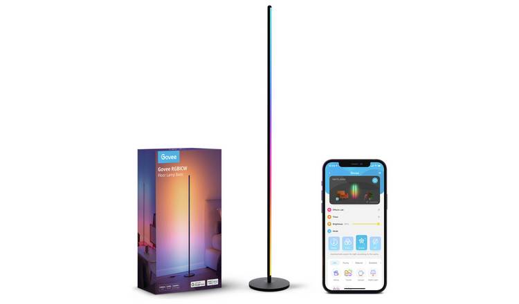 Govee RGBICW Smart Corner Floor Lamp - Black