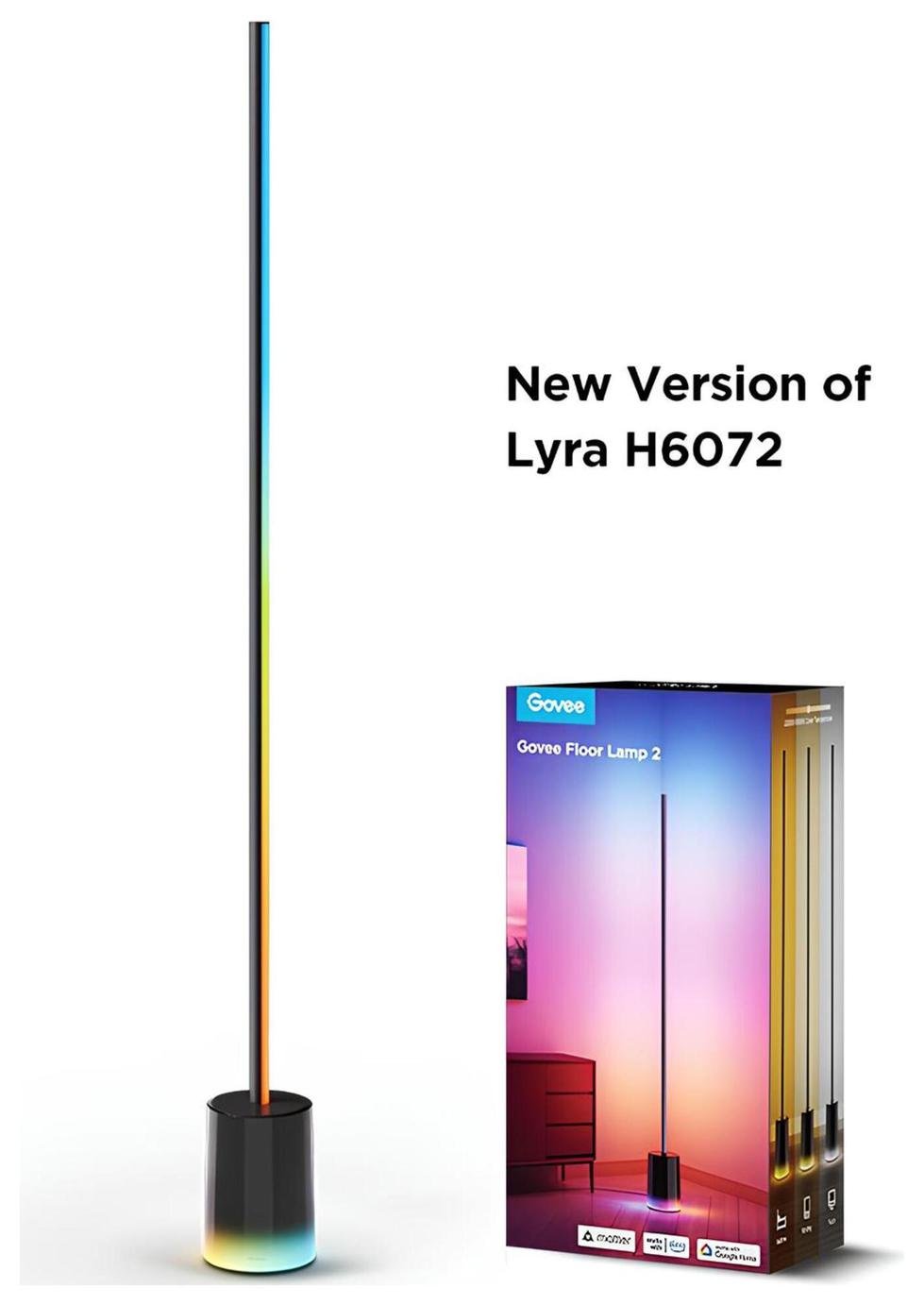 【新品同様】Sotipevs RGB LED-floor lamp✖︎2本 Buy Govee RGBICWW Smart Cylinder Floor Lamp - Black | Smart lamps