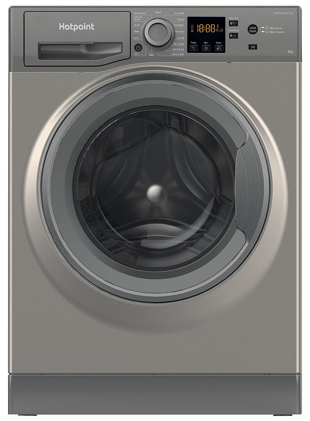 Hotpoint NSWM863CGG 8KG 1600 Spin Washing Machine Review