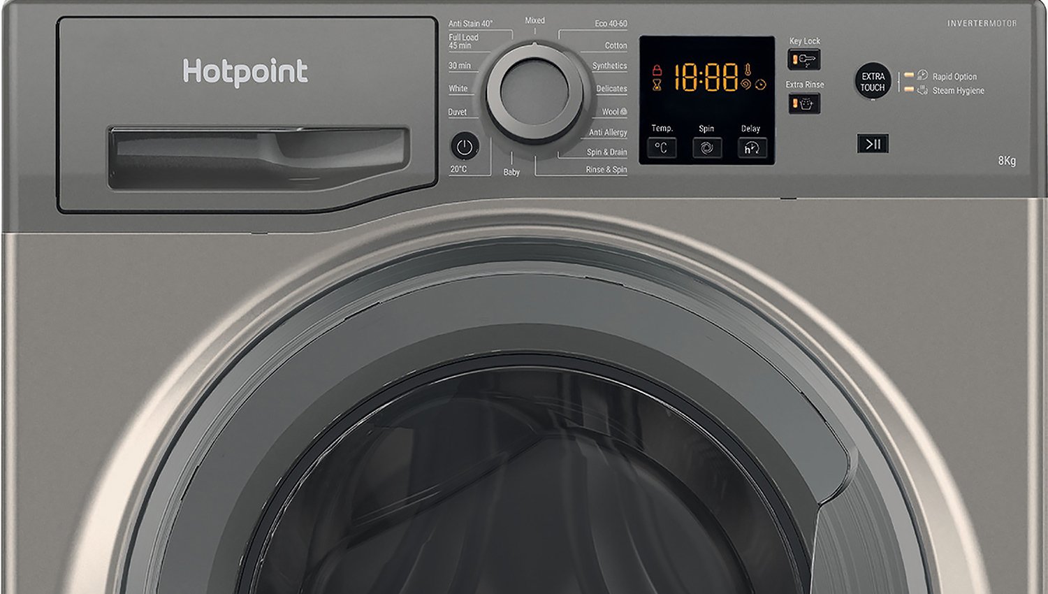 Hotpoint NSWM863CGG 8KG 1600 Spin Washing Machine Review