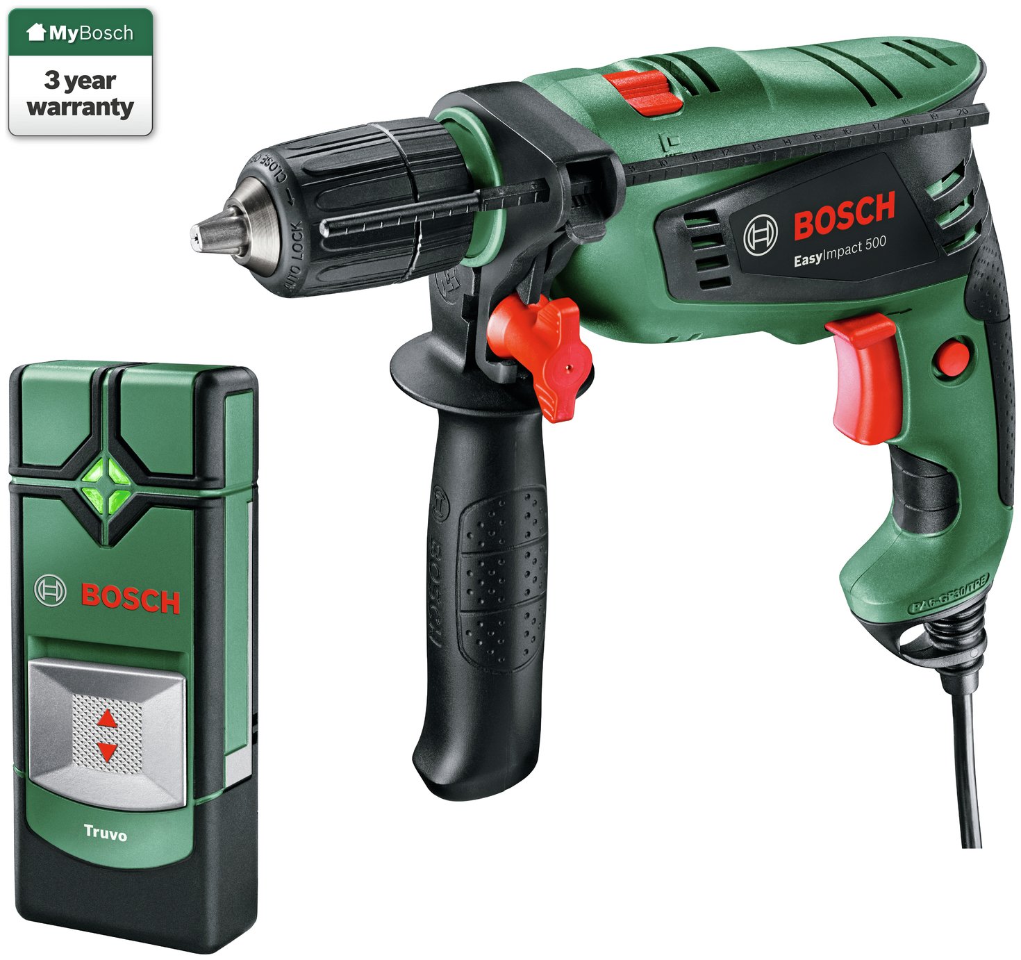 Bosch Easy Impact Corded Drill and Truvo