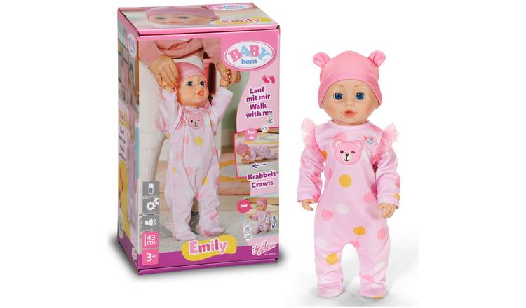 Baby Born Emily Walk With Me 15 Inch Baby Doll