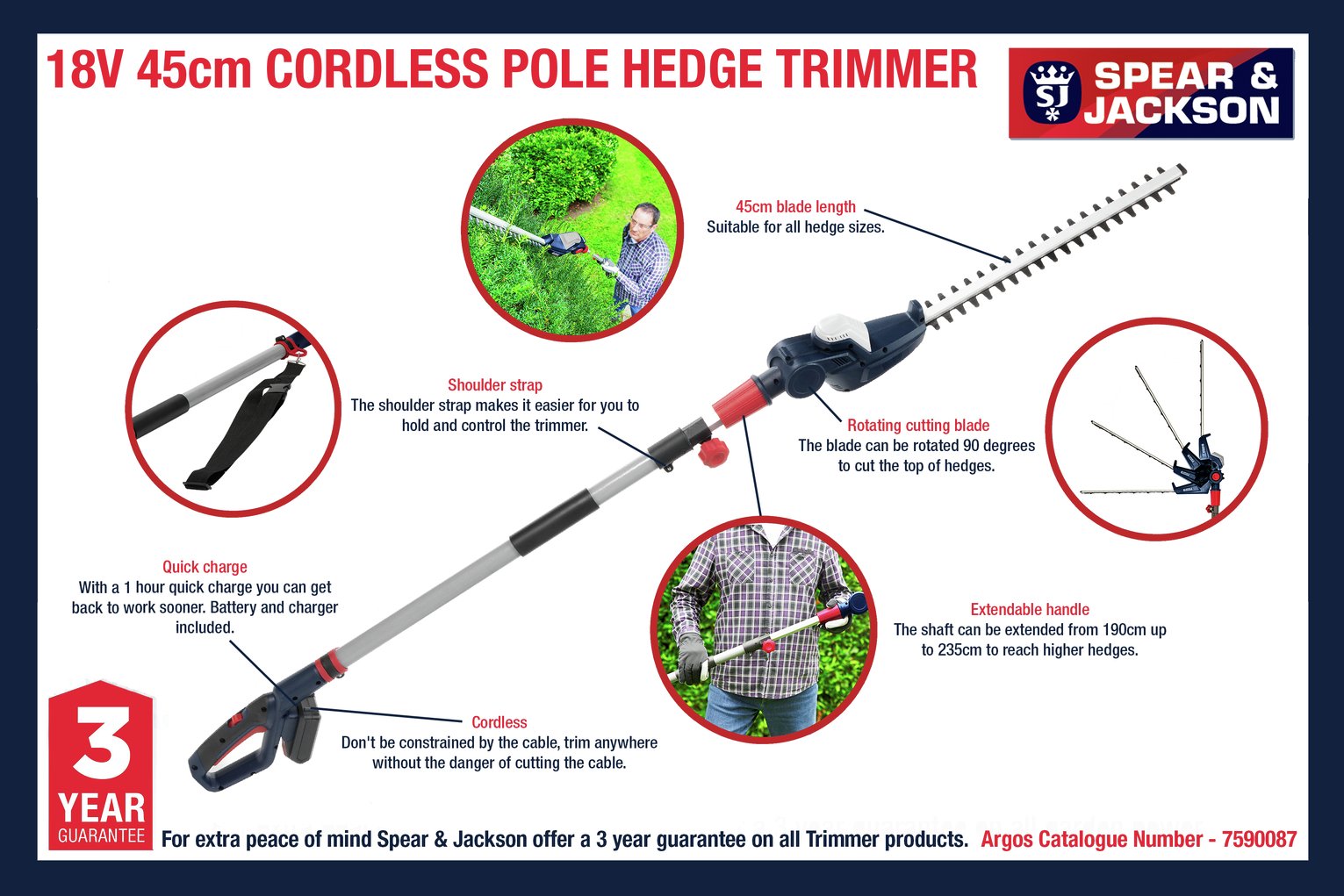 spear and jackson cordless pole hedge trimmer