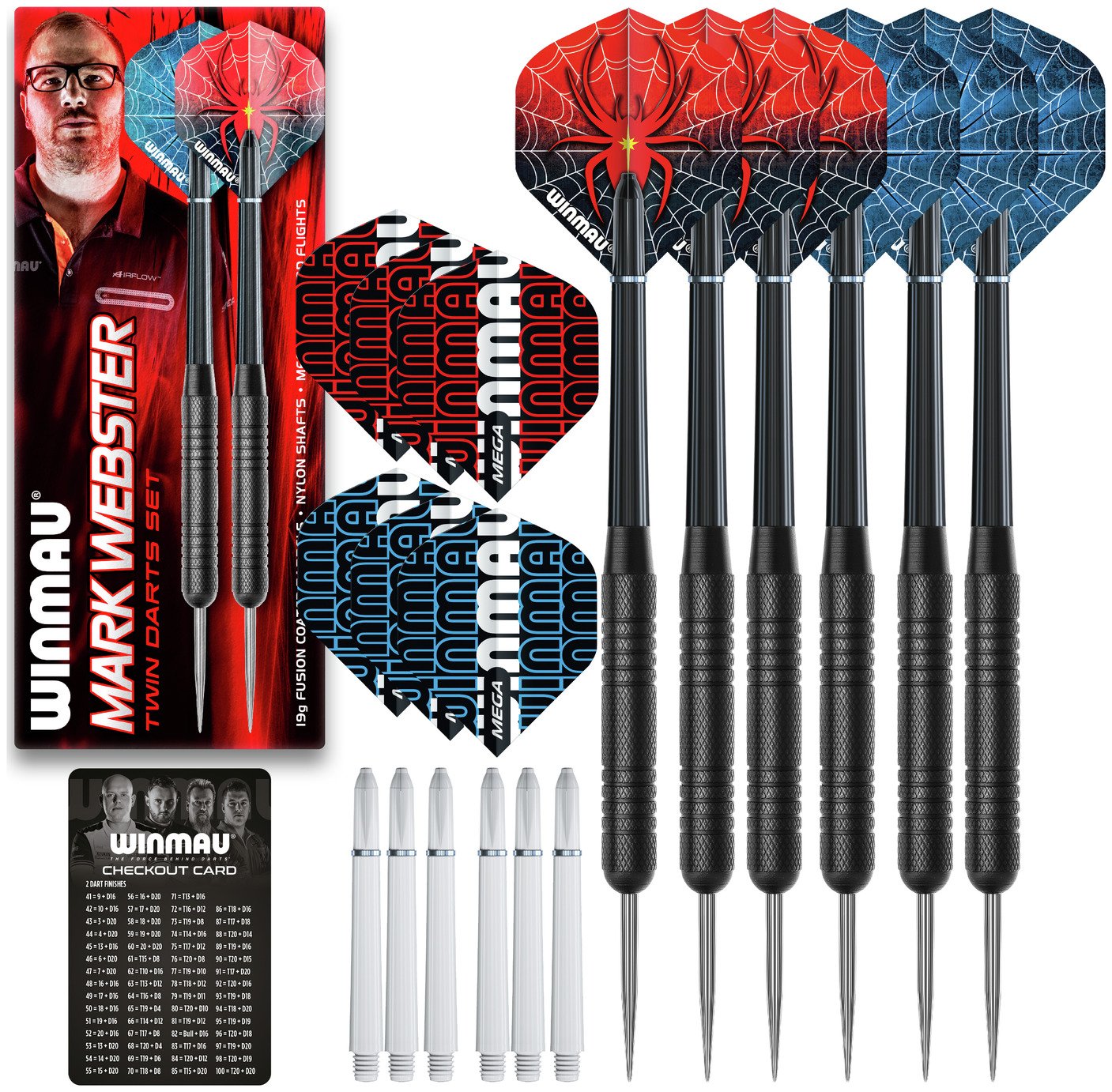 Winmau Mark Webster 19g Twin Dart Set. review