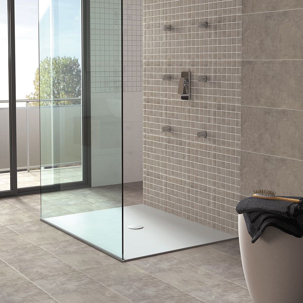 Porcelain Concrete Effect Floor Tile - Matt Grey