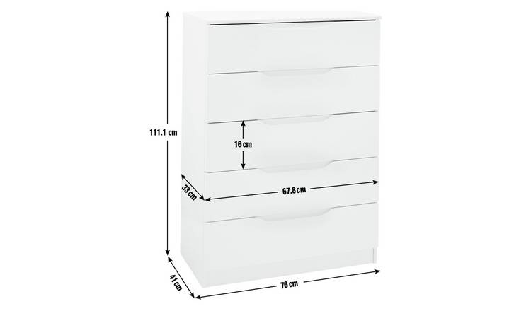 Argos 5 on sale drawer chest