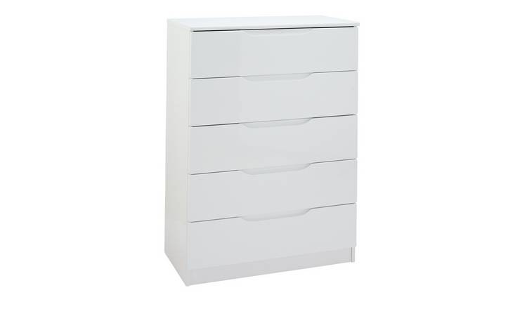 Argos white deals drawers