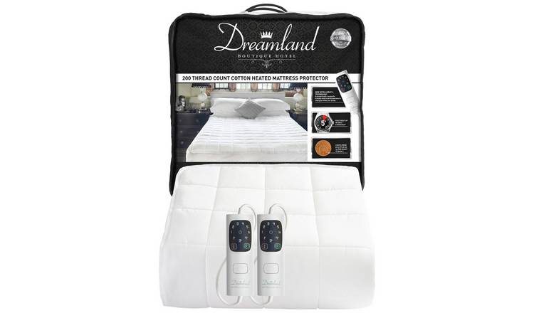 dreamland boutique hotel cotton percale mattress protector