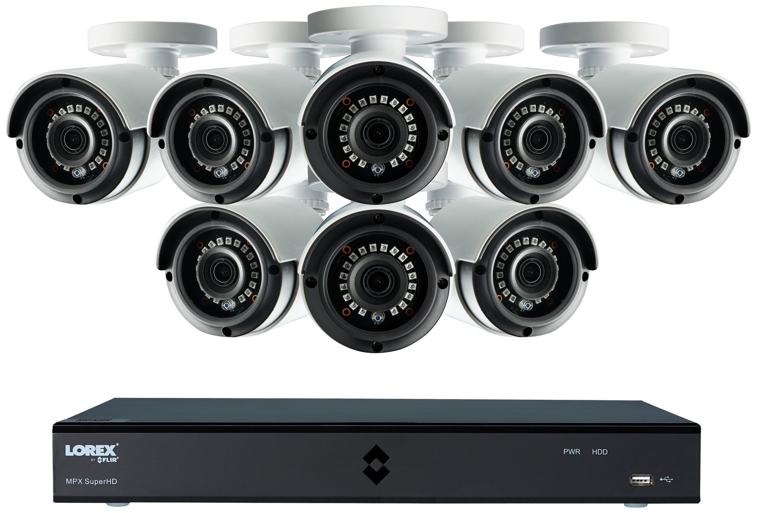 Lorex 16 Channel 4MP 2TB DVR and 8 Camera CCTV