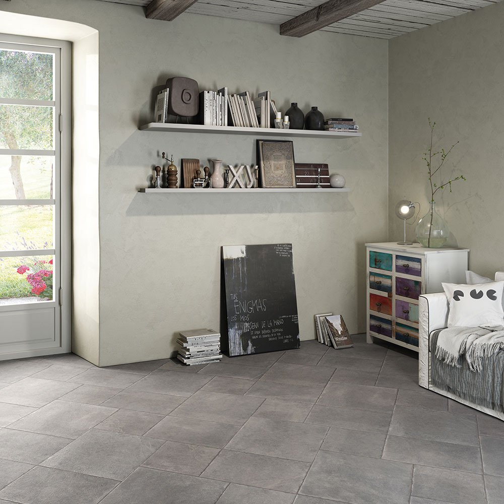 Porcelain Modular Floor Tile - Matt Grey